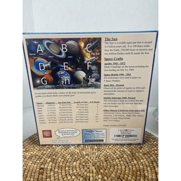 Think2Master The Solar System & Space Exploration 500 PIECE Jigsaw Puzzle NEW - Picture 4 of 7